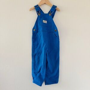 Vintage Okie Dokie Solid Royal Blue Overalls 4T